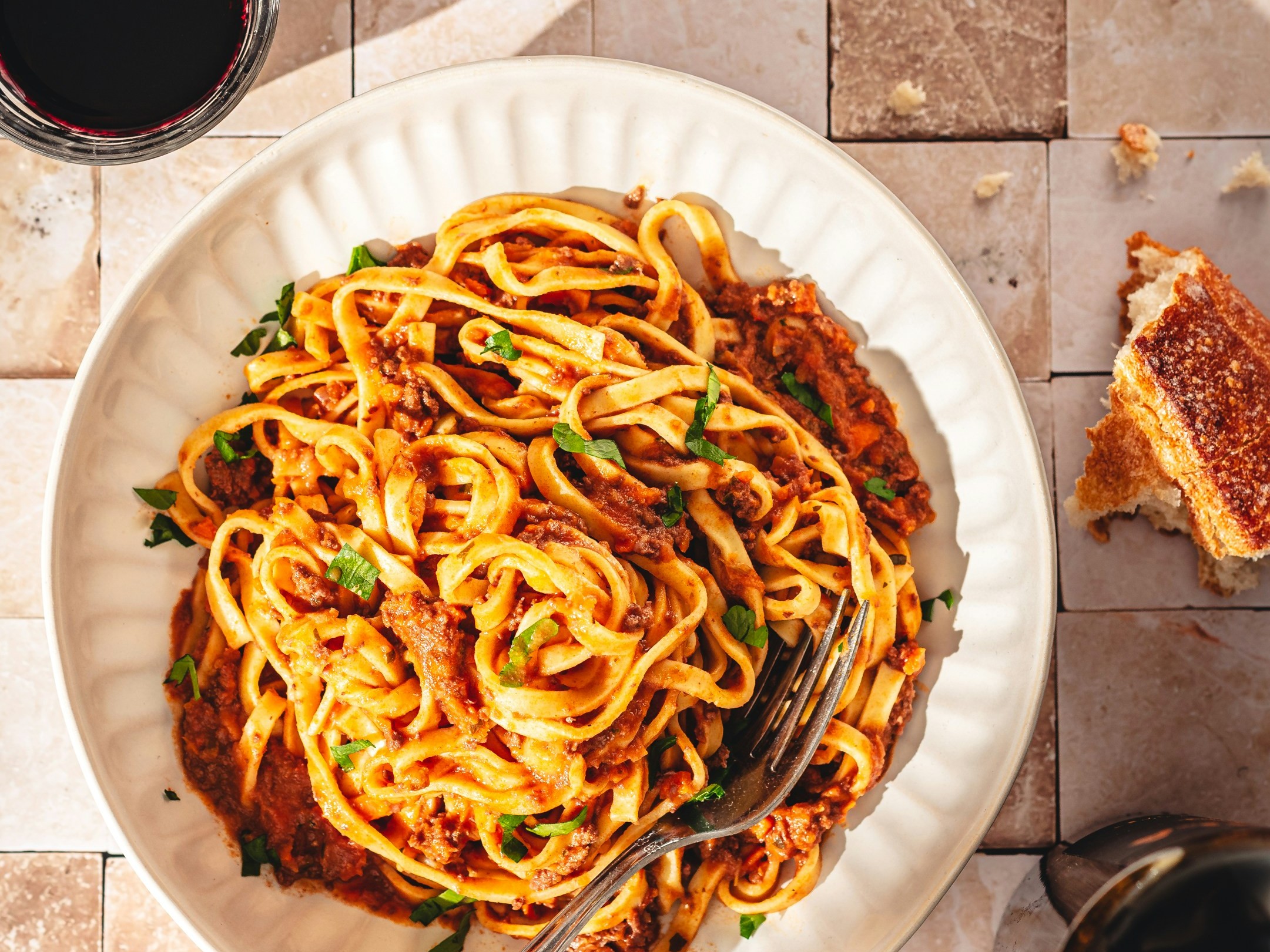 Паста Болонезе с Талиатели