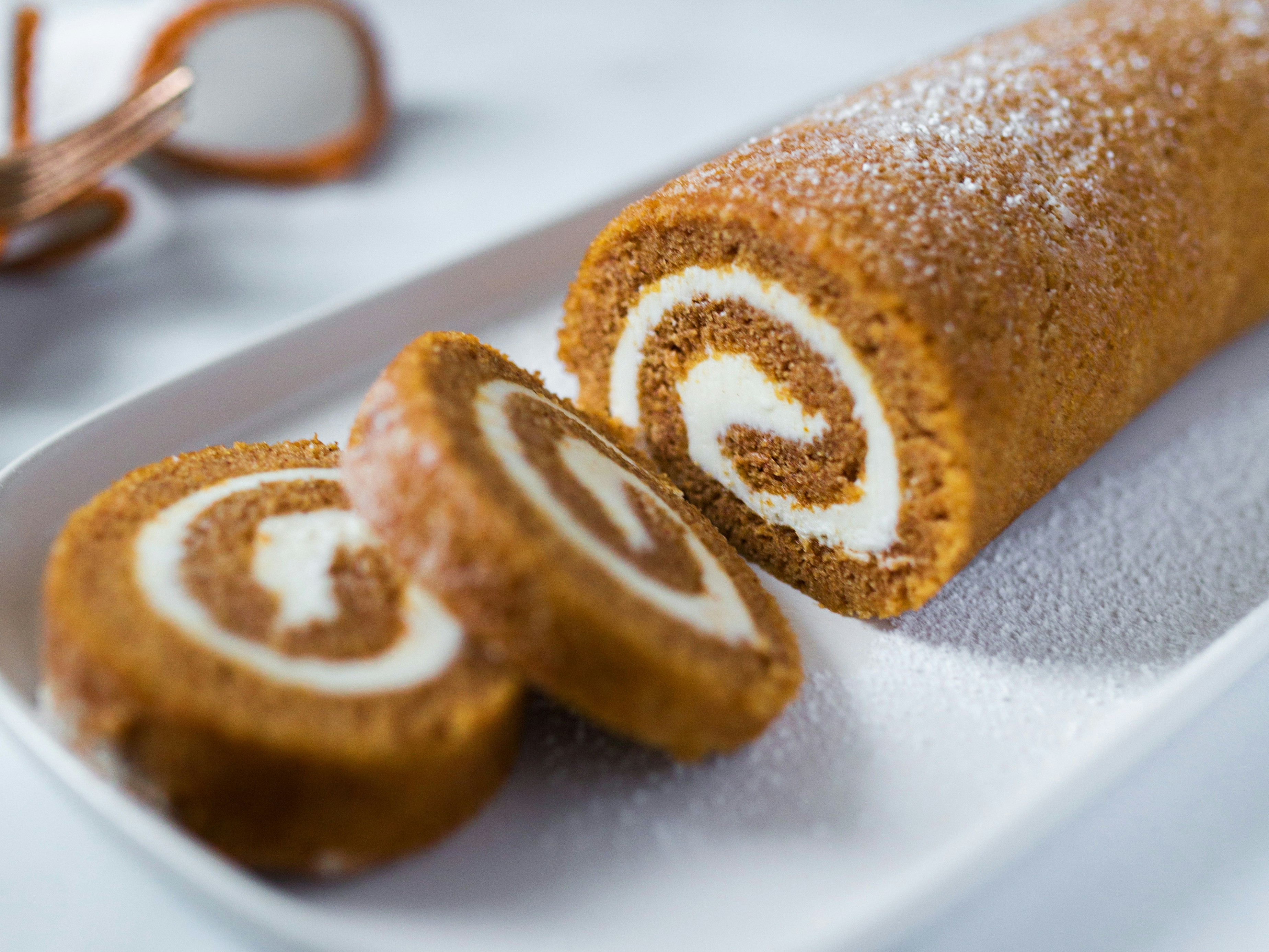 Руло с тиква и крем 