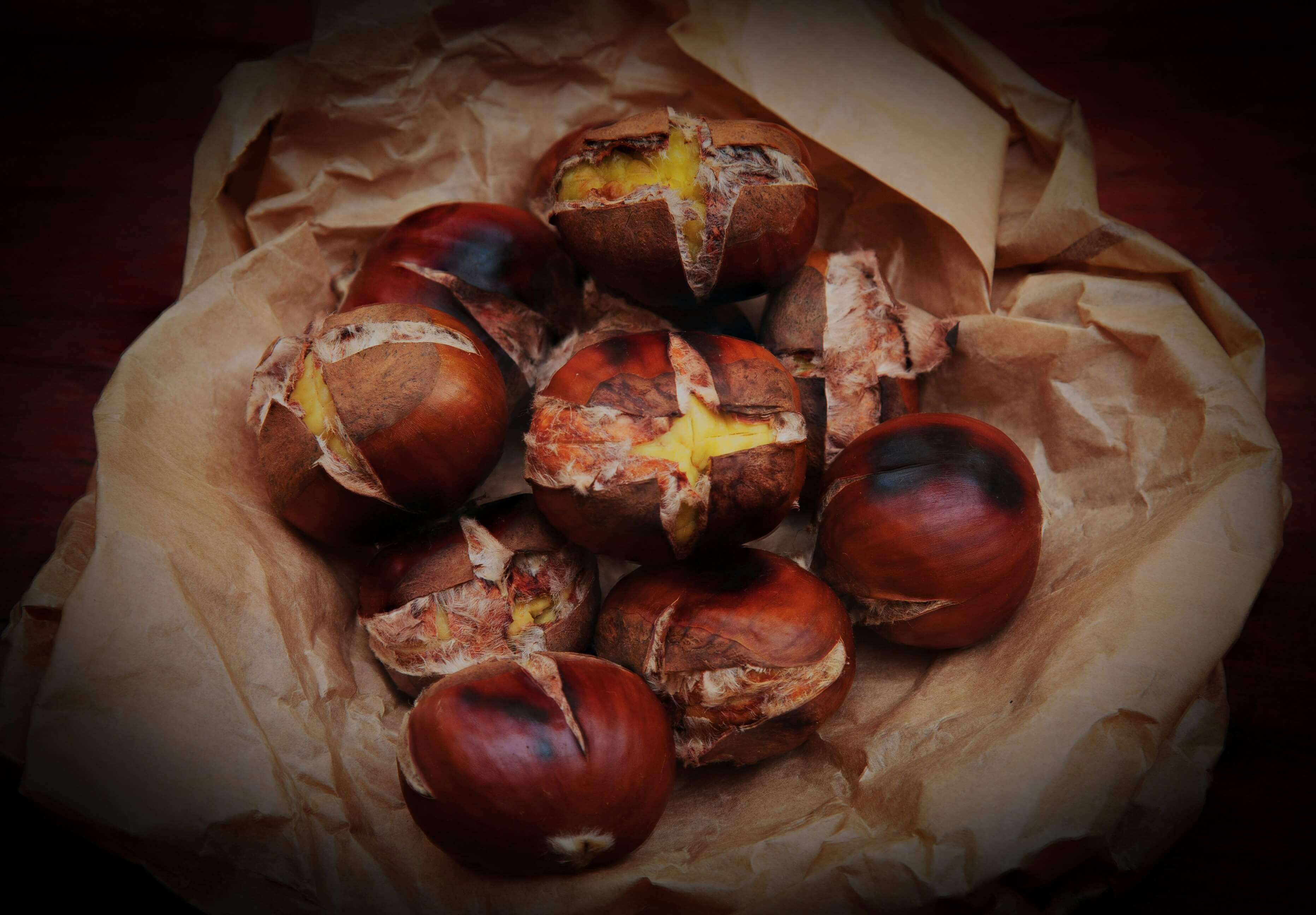 Печени кестени с масло